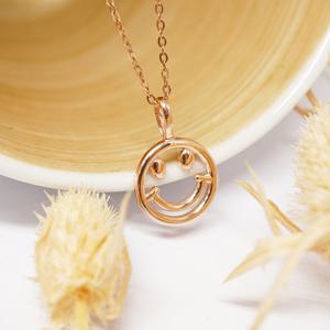 오팔하우스 14k 민자 스마일 목걸이 OPPKN865