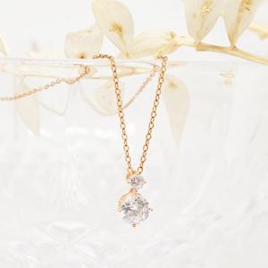 오팔하우스 14k 투 큐빅 목걸이 OPPKN860