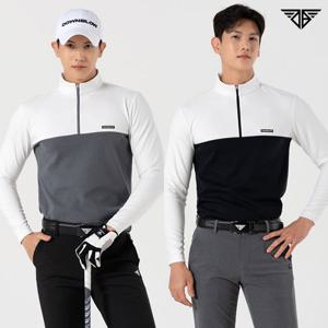 다운블로우 남성 스판 하프집업 긴팔티셔츠 DBFWL6101M