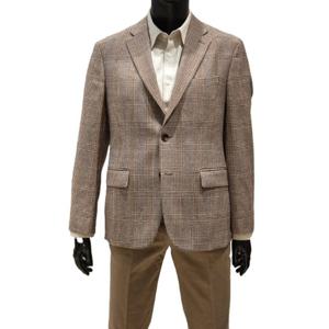 [바쏘]FW  베이지  순모100  글랜체크  콤비자켓BSY3JS18A