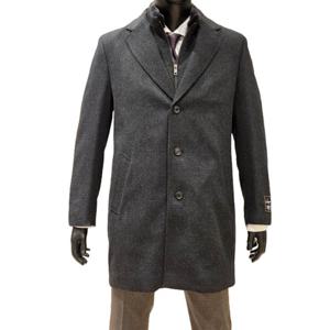 [바쏘]24 FW  블랙  프리미엄 울 케시미어 밍크FUR 패널분리형  싱글코트BSY4CJ14A