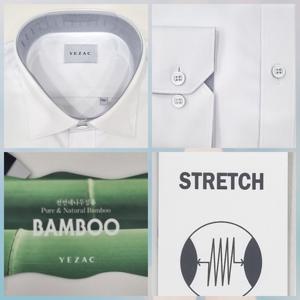 [예작]예작 일반핏/뱀부소채/솔리드/스트레치/배색 YJEFBR103 WH