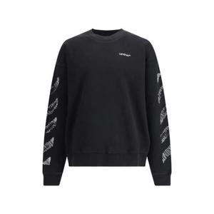 25 FW 오프화이트 크루 넥 스크리블 디아그 스웨터 OMBA054F25FLE006 TP443704972