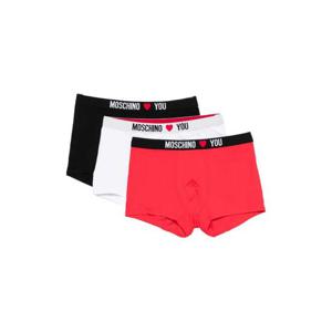 25 FW 모스키노 로고 웨이스트밴드 복서 브리프 3팩 세트 A13404402 TP443963299