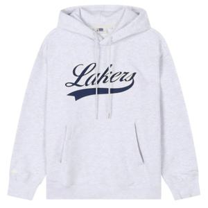 [엔비에이][N243TH020P]LAL 레터링 빅 로고 후드 티셔츠