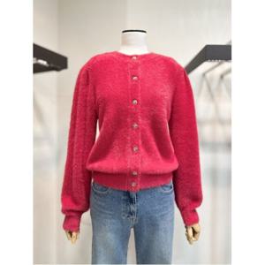 [더아이잗컬렉션]소프트 라운드 퍼 가디건 CPAA1CD211 -DG