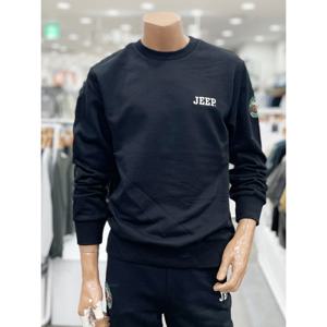 [지프]남녀공용 와펜 시리즈 맨투맨(JQ4TSU834_BK)_DG