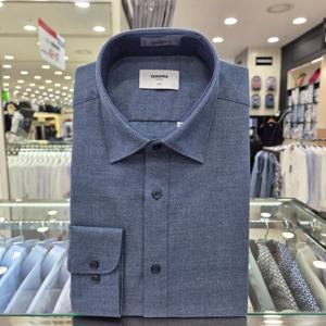 [레노마셔츠]보카시 솔리드 기모 슬림핏 긴소매RPFSL1501NY_GN