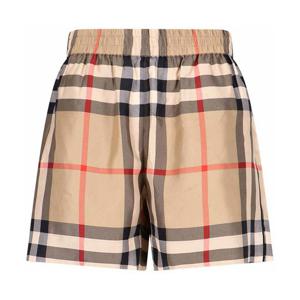 버버리 체크 실크 쇼츠 8052748