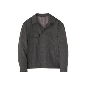 [ZEN]그레이 체크 울 혼방 셔츠형 자켓 MAHC11992GR