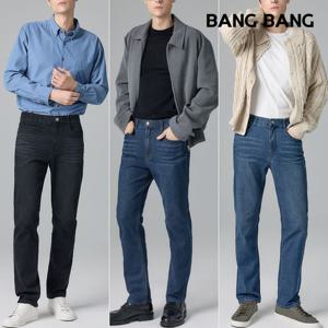 [뱅뱅][뱅뱅] 남성 라이크라 커버핏 데님 3종세트