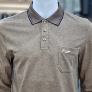 [크로커다일남성]면혼방 요꼬에리 카라티셔츠 CDAABTP3792651_SH