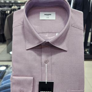 [레노마셔츠]원톤 미니스타 체크 일반핏 RPFSG1401_DG