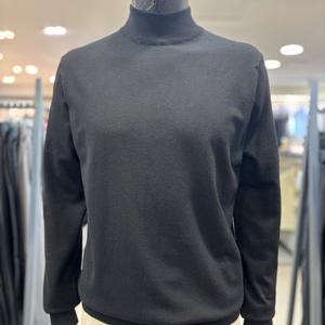 [레노마 옴므]F/W 블랙 시그니처 반목 니트 RHPKT55_BP