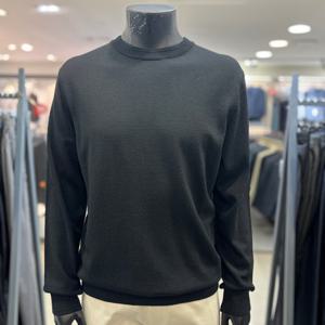 [레노마 옴므]F/W 블랙 모 100% 라운드 니트 티 PCMKT03_BP