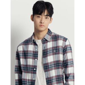 [빈폴멘] 브러쉬드 트윌 멀티 체크 셔츠  아이보리 (BC5X64C260)