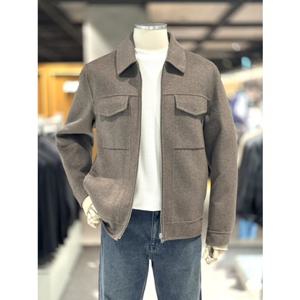 지오지아 25F W 2컬러 울 캐시미어 혼방 핸드메이드 트러커 재킷 ADF4JJ1101