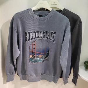 체이스컬트 HC03 기모 피그먼트 그래픽 맨투맨 EFRK5141D0