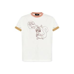 25 FW 디스퀘어드2 그래픽 프린트 반소매 티셔츠 S71GD1575D20035 TP443571040