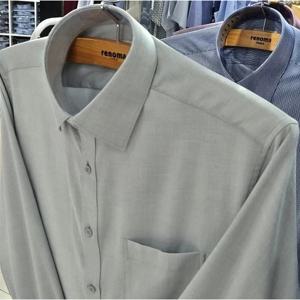 [레노마셔츠]일반핏 /뱀브스판 도비 긴소매  셔츠 RPFSG1421 GY_