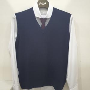 [크로커다일남성]시그니처 피케 조직 브이넥 베스트 AATP9793-38