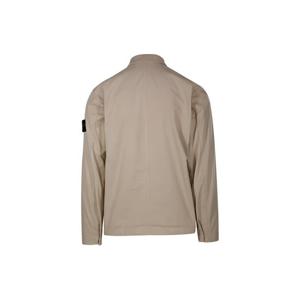 스톤아일랜드  24SS 스톤 남성 와펜 패치 수피마 레귤러핏 셔츠 자켓(베이지) 801510710 V0095