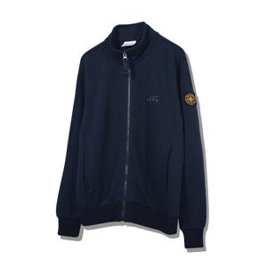 [지프]JO3TZU101 네이비 지프 스몰 자수 로고 포켓 하프넥 집업