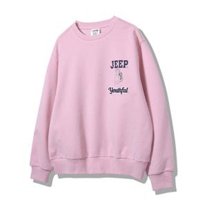 지프 스몰 베어 루즈핏 남녀공용 맨투맨 JQ8TSU898PK