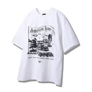 지프 아메리칸아이콘 빈티지 반팔 JQ1TSU241WH