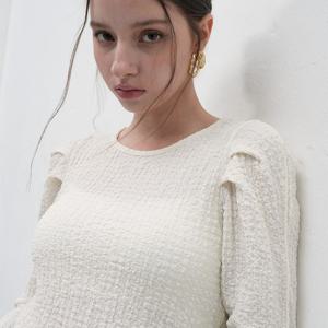 WOMAN 링클 퍼프 티셔츠 [2COL] / WBE3L01509