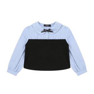 [티파니(정상)](T55KAB020)-연블루 니트 배색 BL