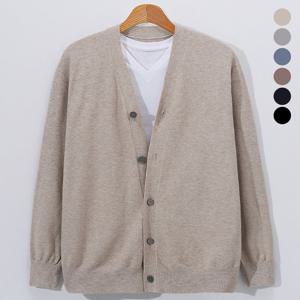 [후앙스] 소프트 베이직 심플 캐주얼 니트 가디건 GOCD2074