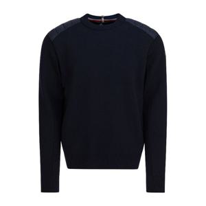 몽클레어 크루넥 리브 헴 울 블렌드 스웨터 9C00004 U M1122771