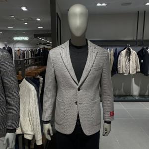 [로가디스] 이태리 PIACENZA 캐시미어 혼방 미니멀 체크 재킷 RX5911R