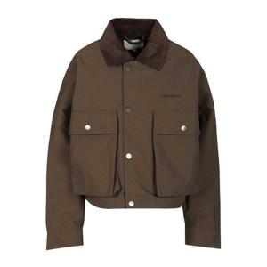 칼하트윕 버튼 플랩 포켓 크롭 재킷 I035367 3D6XX