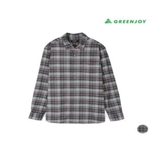 그린조이 세이브존07 남성 TR체크 골 조직 남방 GF25WS83M1