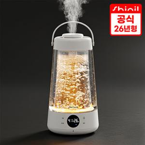 GS단독 136,354원 [2026년형 런칭특가] 무드등 물멍 가열식 가습기 간편 통세척 안심살균 / 3L 대용량 스텐가열판 통세척 아기방 신생아 미스트 사무실 보습 사무실 가정