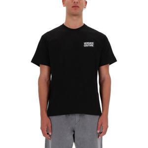 베르사체 스몰 스퀘어 로고 크루넥 티셔츠 79GAHP10 CJ01P899
