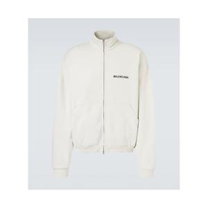 발렌시아가 로고 코튼 저지 트랙 재킷 P01057346