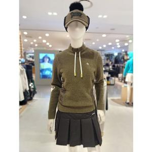 [파리게이츠] 25FW겨울 여성 부클 하이브리드 방풍 니트 (521E4SR402KH)