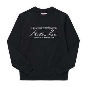 마틴로즈 맨투맨 CMR601FL BLACK 스크리블 로고 클래식 남성맨투맨 여성맨투맨 당일발송