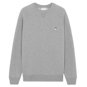 메종키츠네 23FW 폭스 헤드 패치 맨투맨 그레이멜란지 GM00333KM0002 H150