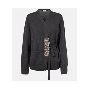 드리스반노튼 임벨리시드 캐시미어 랩 카디건 P01093168