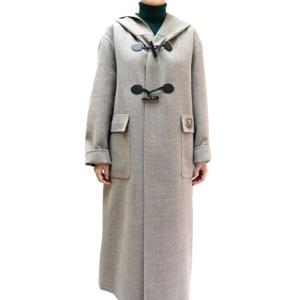 [비꼴리끄(여성)]떡볶이단추 후디 롱 핸드메이드 코트 B234WL2010