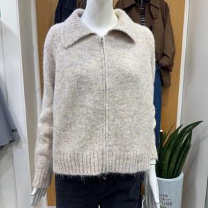 클리지 DP01 카라 니트 집업 스웨터 CP8WKC32