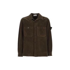 스톤 아일랜드 컴퍼스 패치 버튼 오버셔츠 K2S151200012S0212 V0054 TP953311640