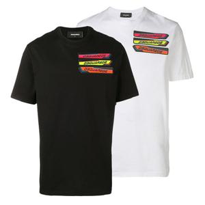 디스퀘어드2 로고 패치 반팔티 71GD0770