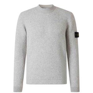 스톤아일랜드 와펜 울 니트 그레이 5100056 S00N2 V0M64