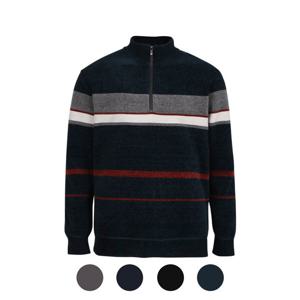 [파파브로] 남성 기모안감 로얄 벨벳 반집업 티셔츠 MB-KN-101,2,3,4