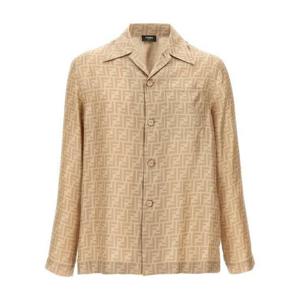 라프리마 펜디 FF 실크 셔츠 FS1300 AKEE F0GQK